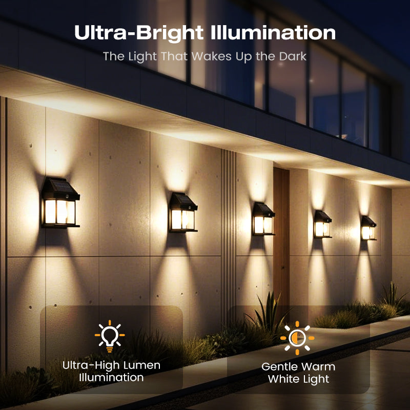 Bright Glow - Solar Wall Lights