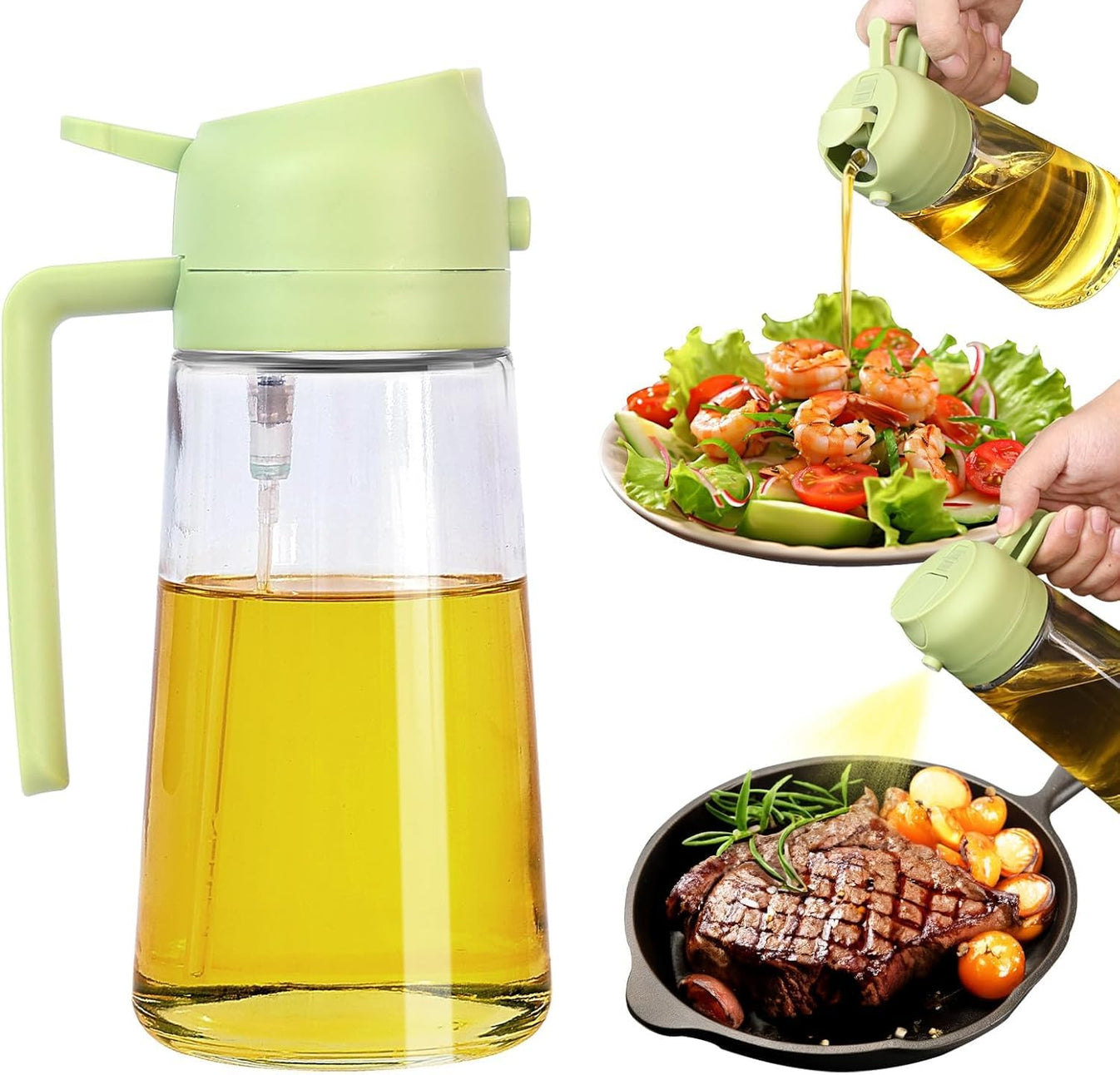 2 in 1 Oil Sprayer & Dispenser