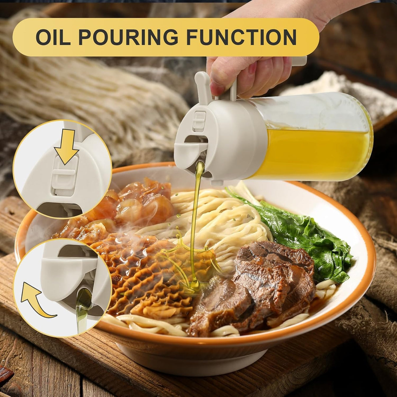 2 in 1 Oil Sprayer & Dispenser