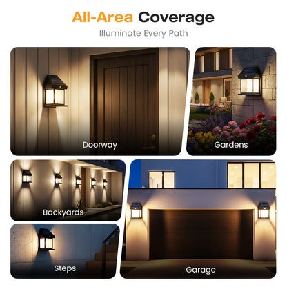 Bright Glow - Solar Wall Lights