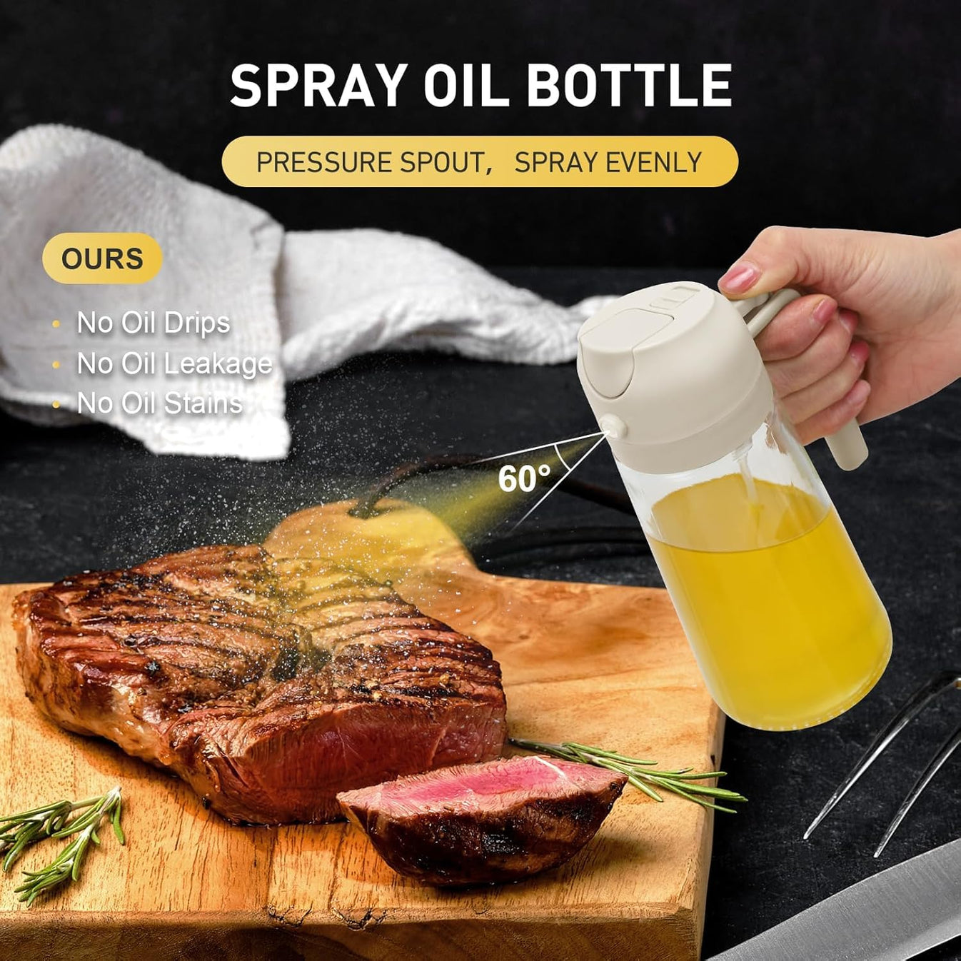 2 in 1 Oil Sprayer & Dispenser