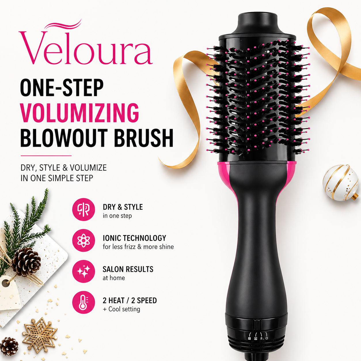 Veloura™ One-Step Volumizing Blowout Brush
