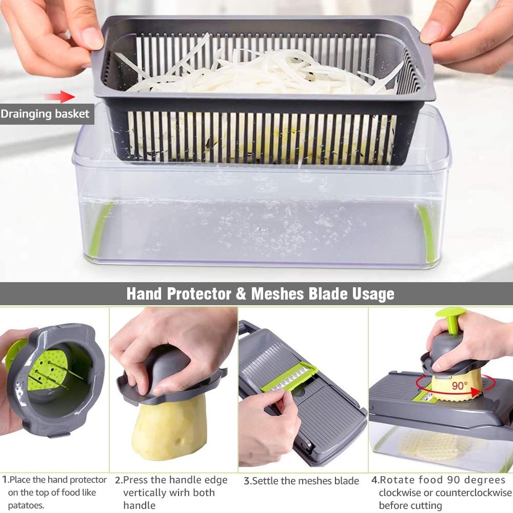SliceMate™ 14 in 1 Vegetable Slicer